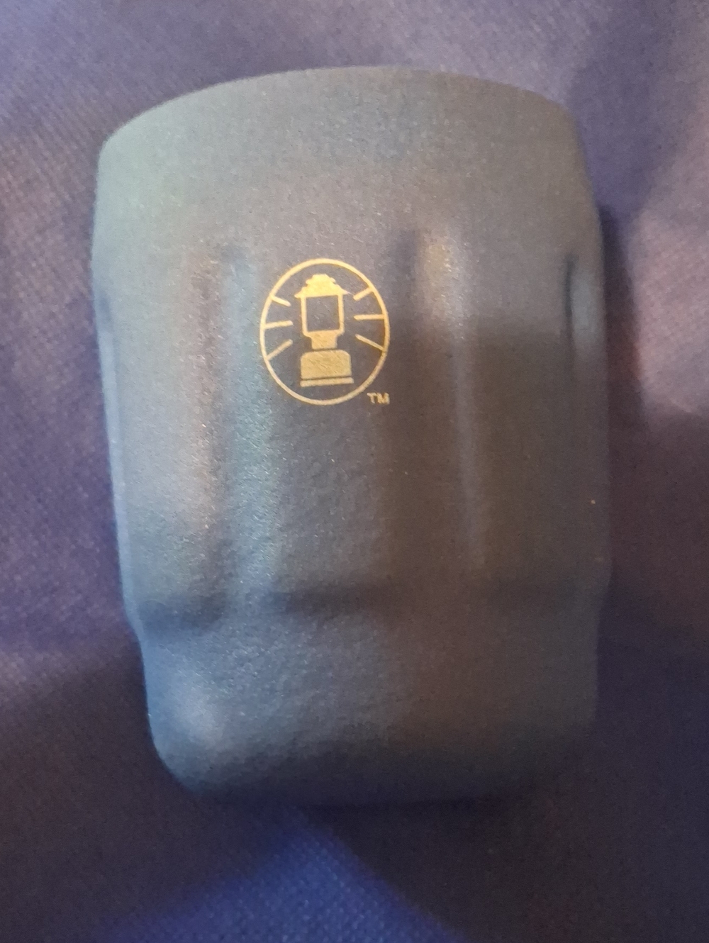 Coleman Navy Blue Foam Can Cooler Lantern Logo Thick Sturdy Vintage